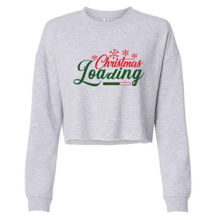 Funny Xmas Is Coming Santa Claus Stocking Stuffer Christmas Gift Cropped Pullover Crew