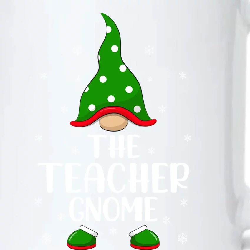 Funny Xmas Lighting Teacher Christmas The Teacher Gnome Gift Black Color Changing Mug