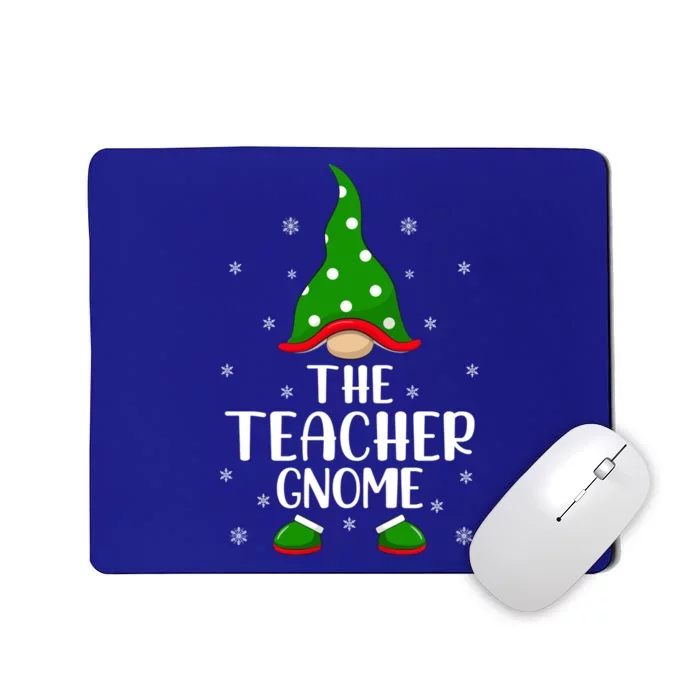 Funny Xmas Lighting Teacher Christmas The Teacher Gnome Gift Mousepad