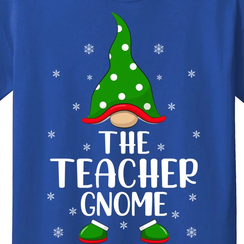 Funny Xmas Lighting Teacher Christmas The Teacher Gnome Gift Kids T-Shirt