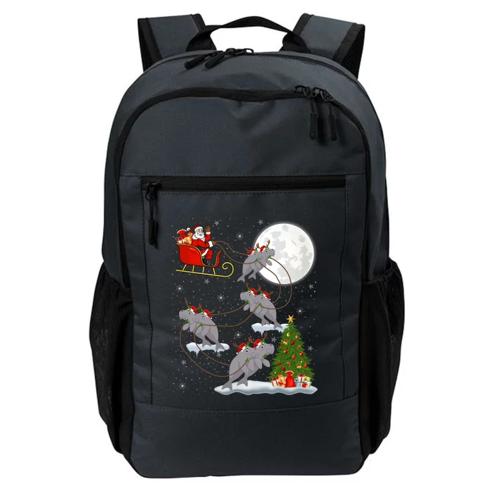 Funny Xmas Lighting Tree Santa Riding Atee Christmas Meaningful Gift Daily Commute Backpack