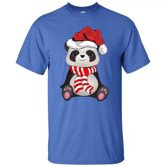 Funny Xmas Matching Family Santa Panda Christmas Cool Gift Tall T-Shirt