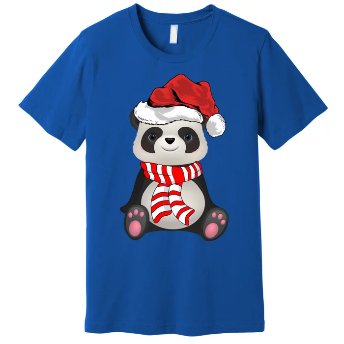 Funny Xmas Matching Family Santa Panda Christmas Cool Gift Premium T-Shirt