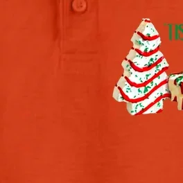 Family Xmas Outfit Cake Lovers Christmas Tree Snack Cake Tee Gift Dry Zone Grid Performance Polo