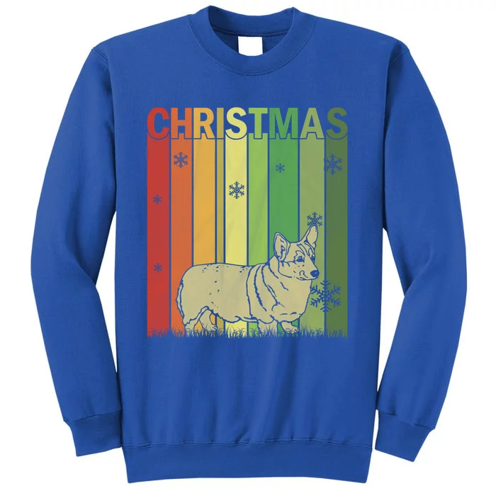 Family Xmas Pajamas Matching Retro Welsh Corgi Christmas Cool Gift Tall Sweatshirt