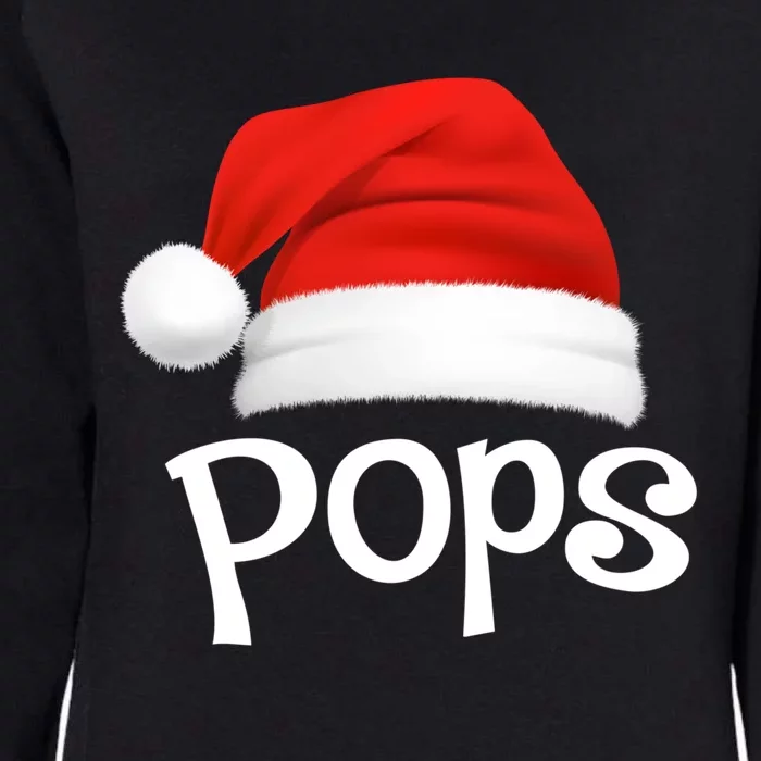 Funny Xmas Pajama Group Matching Pops Christmas Hat Gift Womens California Wash Sweatshirt