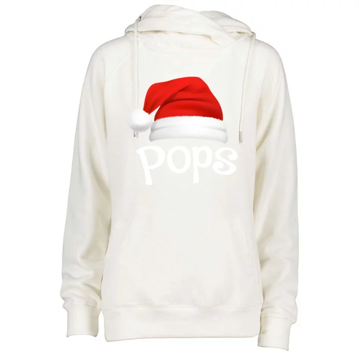 Funny Xmas Pajama Group Matching Pops Christmas Hat Gift Womens Funnel Neck Pullover Hood