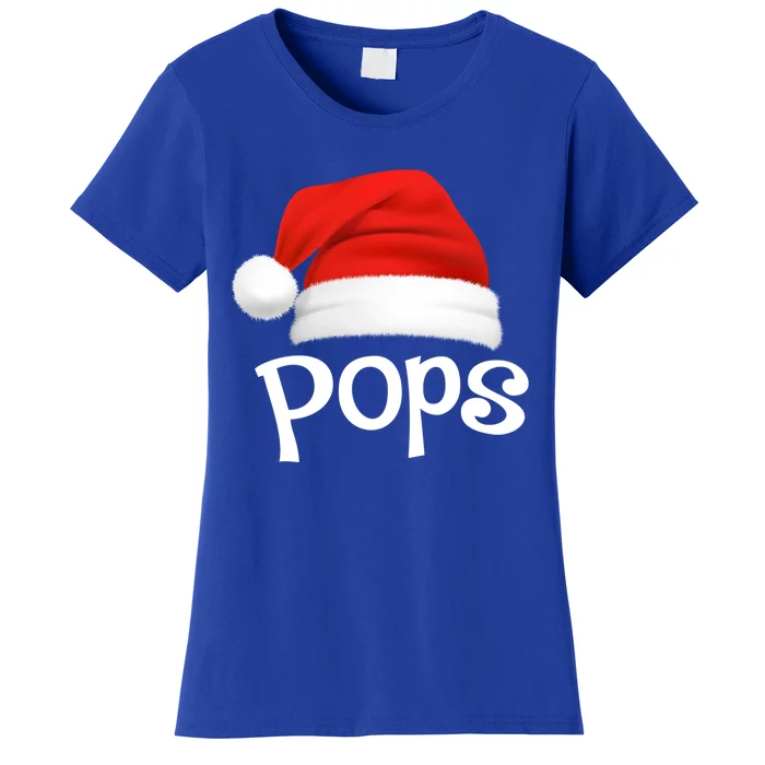 Funny Xmas Pajama Group Matching Pops Christmas Hat Gift Women's T-Shirt