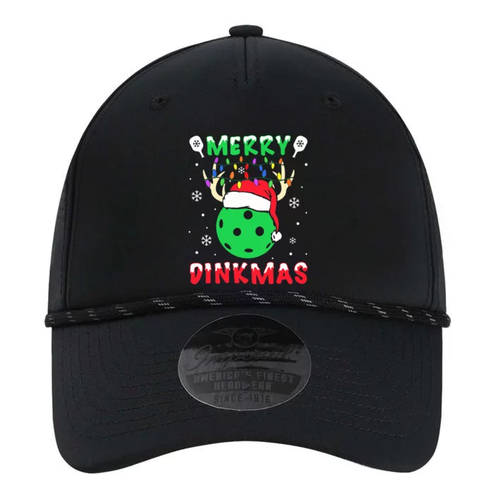 Funny Xmas Reindeer Santa Merry Pickleball Christmas Performance The Dyno Cap