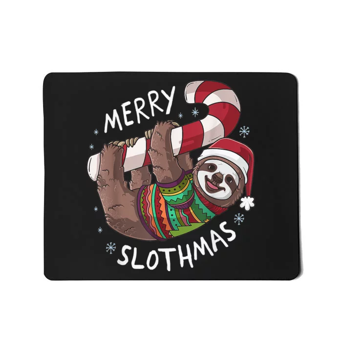 Funny Xmas Sloth Stocking Stuffer For Christmas Mousepad