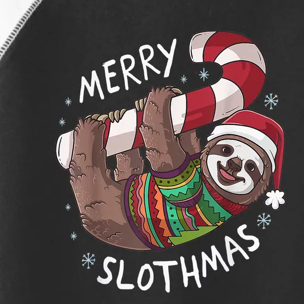 Funny Xmas Sloth Stocking Stuffer For Christmas Toddler Fine Jersey T-Shirt