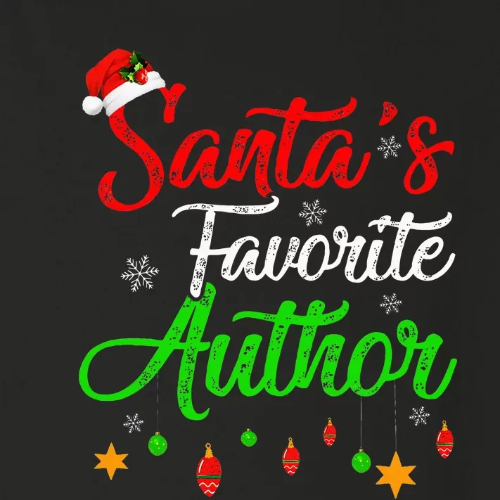 Funny Xmas SantaS Favorite Author Christmas Toddler Long Sleeve Shirt