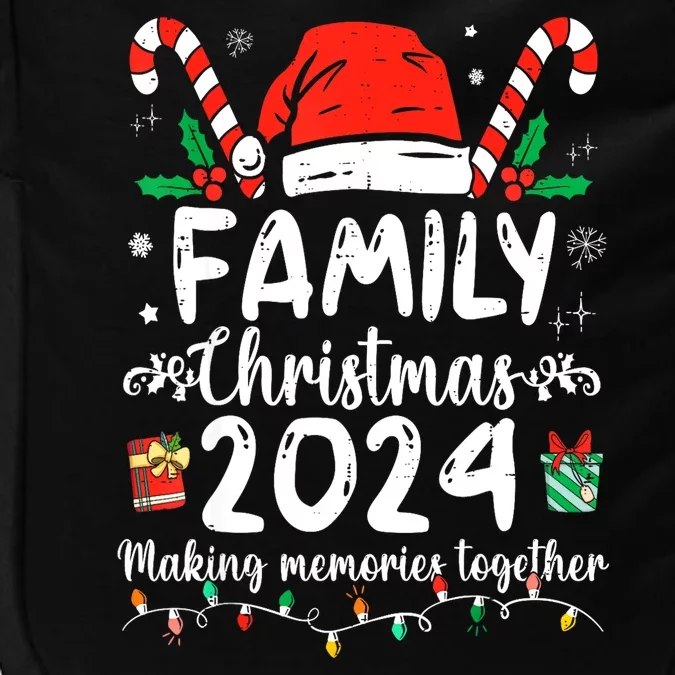 Funny Xmas Squad Santa Elf Family Christmas 2024 Matching Gift Impact Tech Backpack