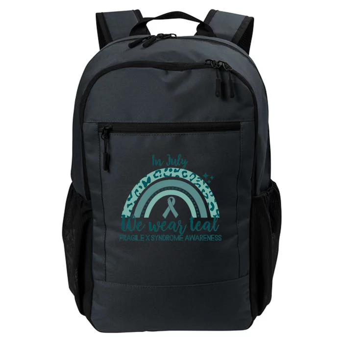 Fragile X Syndrome Awareness In July We Wear Teal Daily Commute Backpack