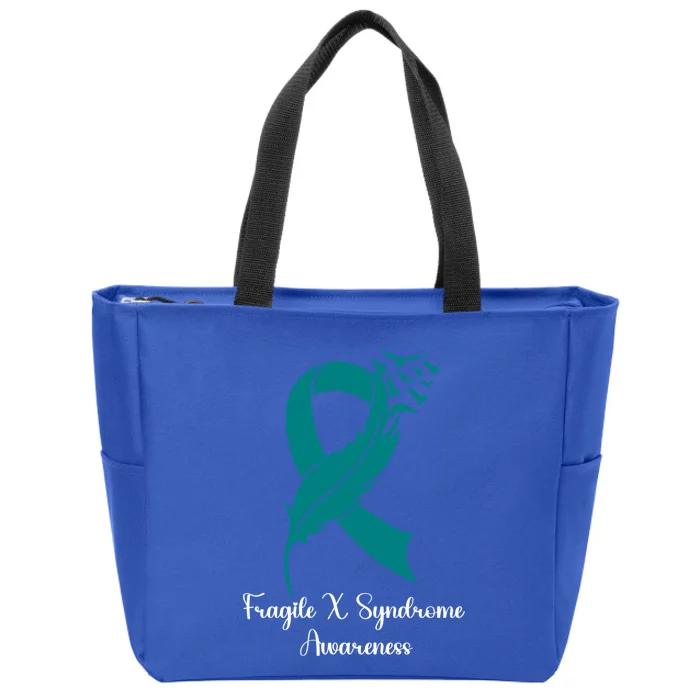 Fragile X Syndrome Awareness Family Wear Matching Support Gift Zip Tote Bag