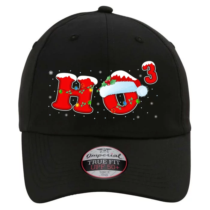 Funny Xmas Santa Ho Ho3 Cubed Math Teacher Christmas Gift The Original Performance Cap