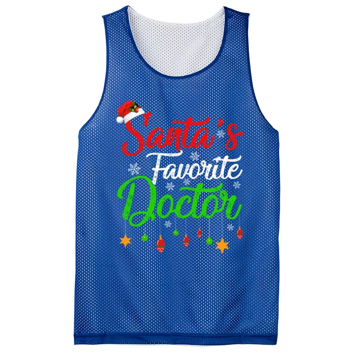 Funny Xmas SantaS Favorite Doctor Christmas Gift Mesh Reversible Basketball Jersey Tank