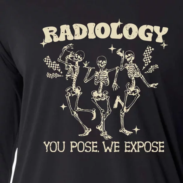 Funny Xray Tech Radiology Technologist Halloween Cooling Performance Long Sleeve Crew