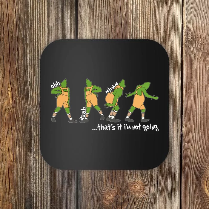 Funny Xmas Thats It Im Not Going Christmas Coaster