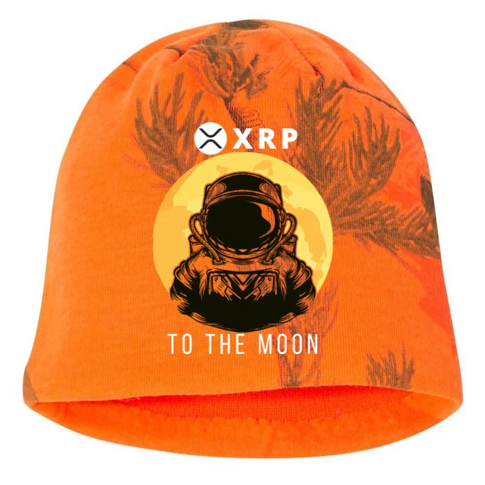 Funny XRP To The Moon Cryptocurrency Ripple Gift XRP Blockchain Crypto Trader Kati - Camo Knit Beanie