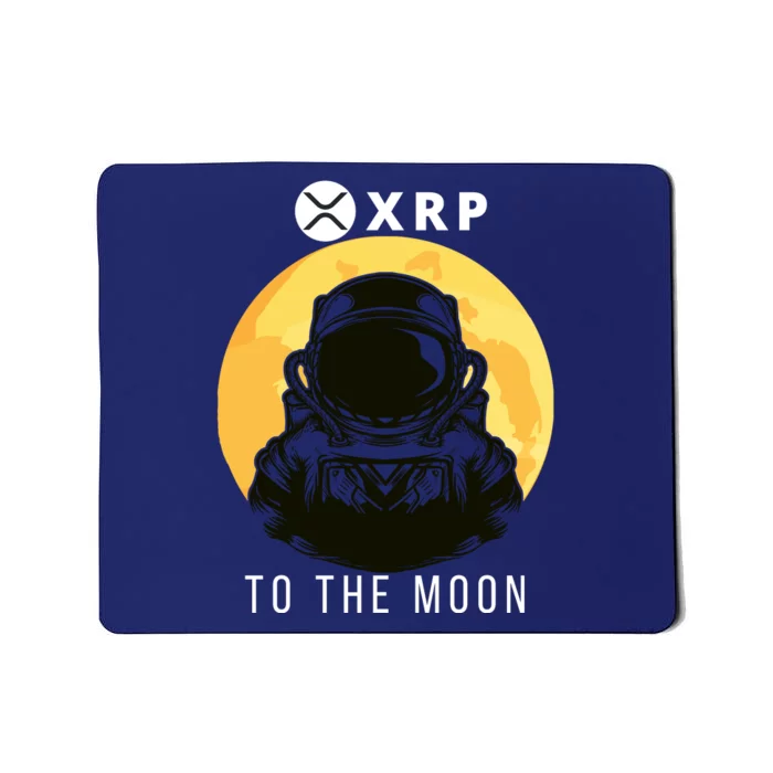 Funny XRP To The Moon Cryptocurrency Ripple Gift XRP Blockchain Crypto Trader Mousepad