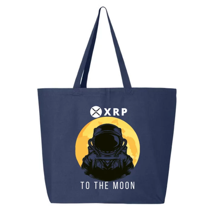 Funny XRP To The Moon Cryptocurrency Ripple Gift XRP Blockchain Crypto Trader 25L Jumbo Tote