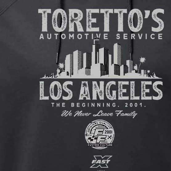 Fast X TorettoS Automotive Service Family Performance Fleece Hoodie