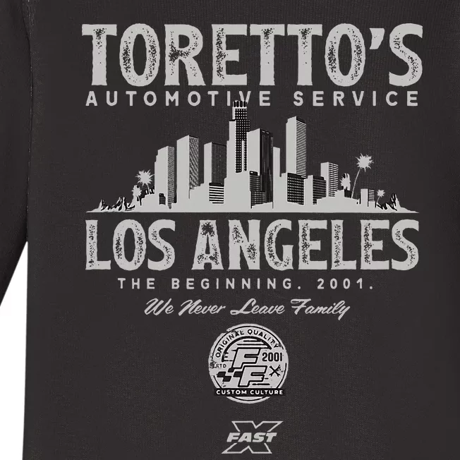 Fast X TorettoS Automotive Service Family Baby Long Sleeve Bodysuit