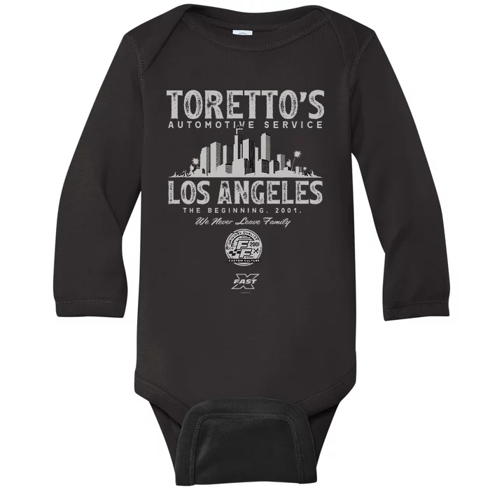 Fast X TorettoS Automotive Service Family Baby Long Sleeve Bodysuit