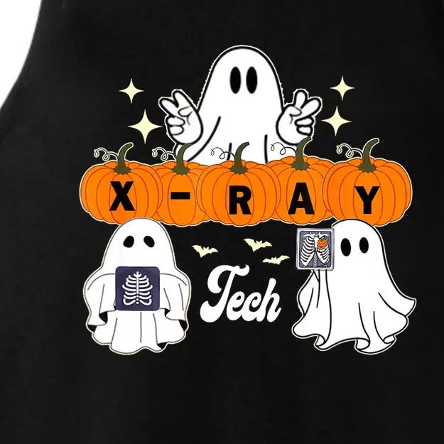 Funny Xray Tech Boo Crew Halloween Radiology Ghost Ladies Tri-Blend Wicking Tank