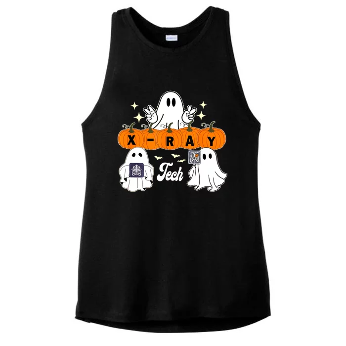 Funny Xray Tech Boo Crew Halloween Radiology Ghost Ladies Tri-Blend Wicking Tank