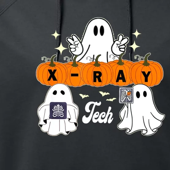 Funny Xray Tech Boo Crew Halloween Radiology Ghost Performance Fleece Hoodie