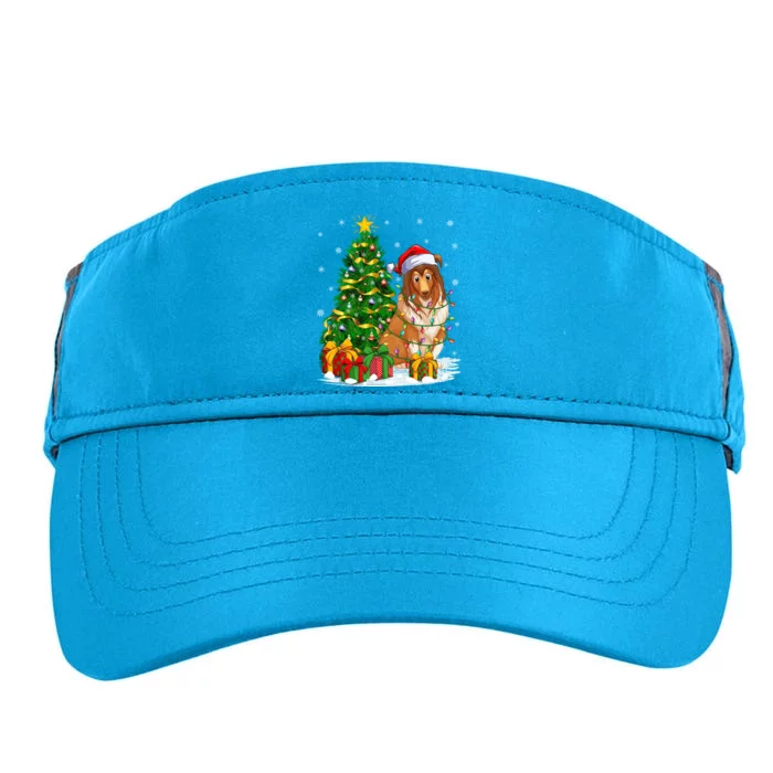 Funny Xmas Tree Family Matching Santa Sheepdog Christmas Gift Adult Drive Performance Visor