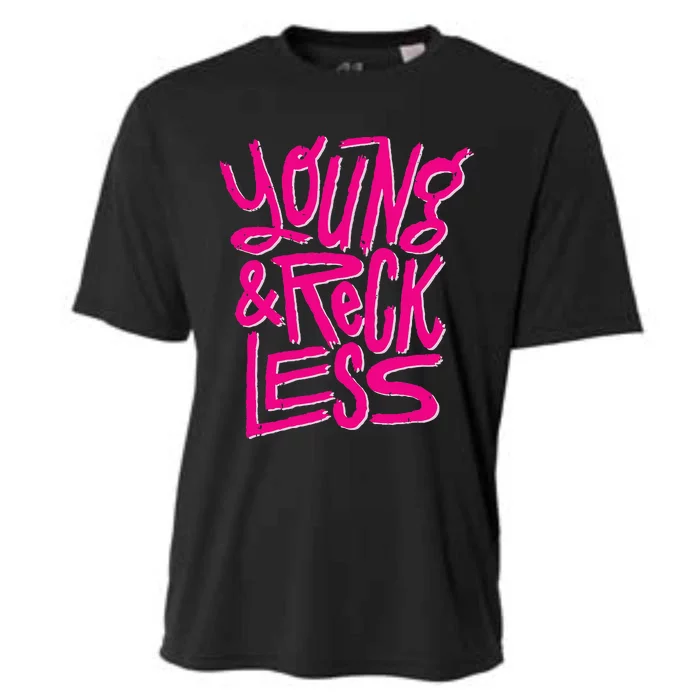 Funny Young And Reckless Cooling Performance Crew T-Shirt