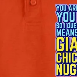 Funny You Are What You Eat I'm A Giant Chicken Nugget Great Gift Dry Zone Grid Performance Polo