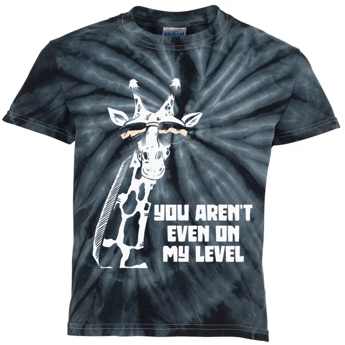 Funny You Aren't Even On My Level Giraffes Africa Lovers Kids Tie-Dye T-Shirt