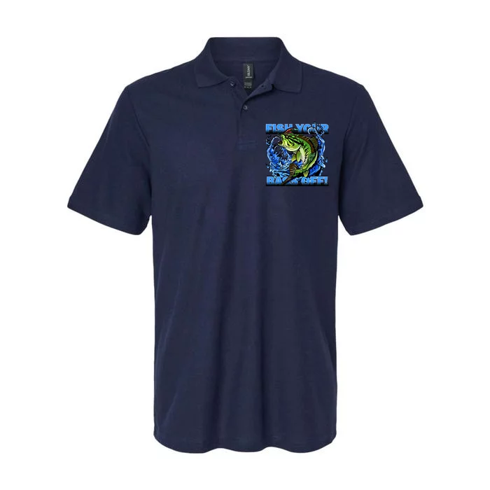 Fish Your Bass Off Funny Fishing Softstyle Adult Sport Polo