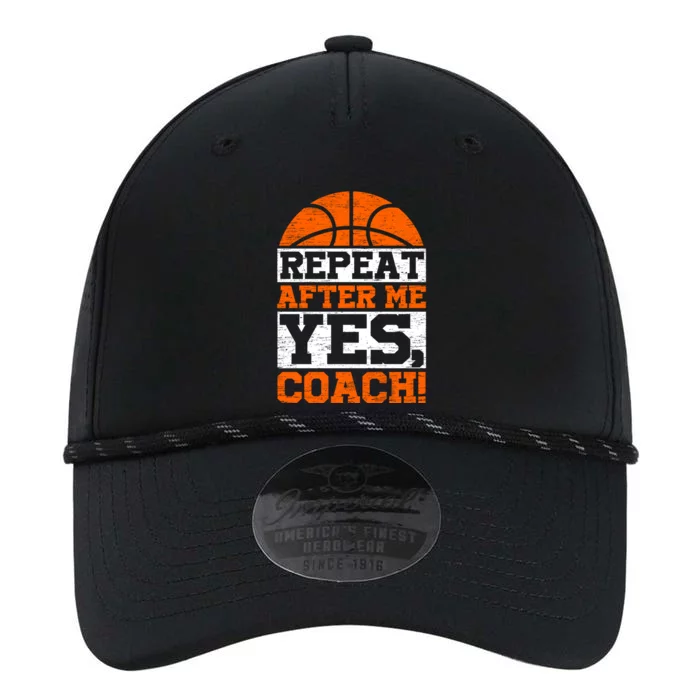 Funny Yes Coach Basketball Lover Brother Mom Dad Gift Performance The Dyno Cap