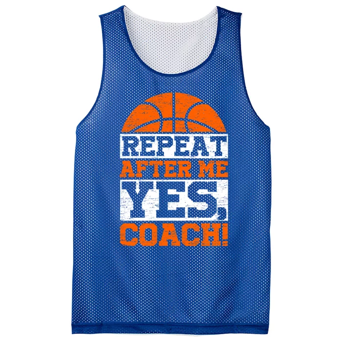 Funny Yes Coach Basketball Lover Brother Mom Dad Gift Mesh Reversible Basketball Jersey Tank