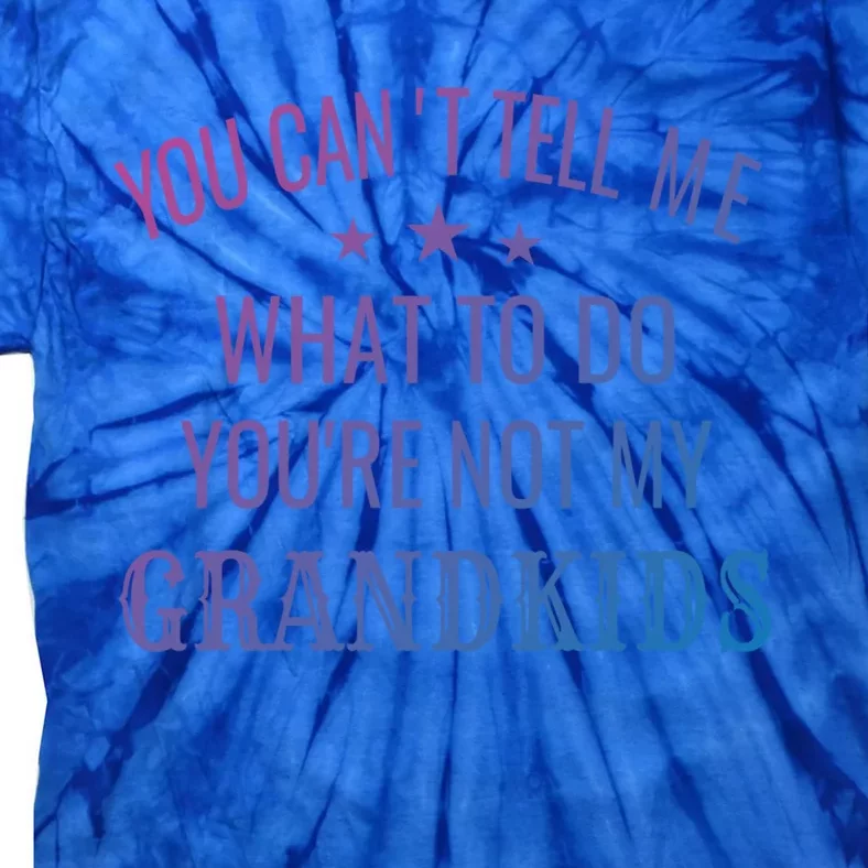 Fun You CanT Tell Me What To Do YouRe Not My Grand Gift Tie-Dye T-Shirt