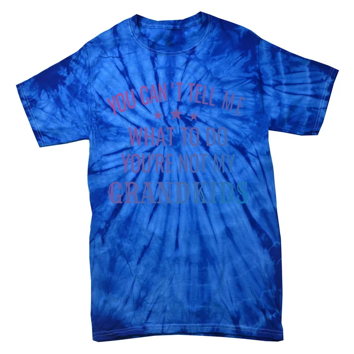 Fun You CanT Tell Me What To Do YouRe Not My Grand Gift Tie-Dye T-Shirt