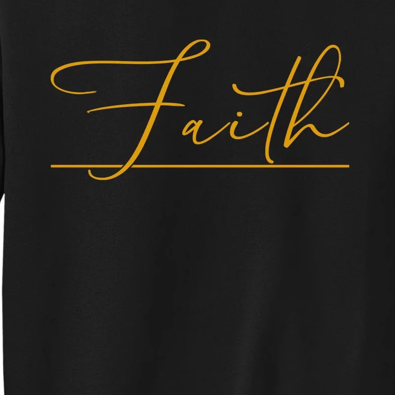 Faith Yellow Christian Sweatshirt