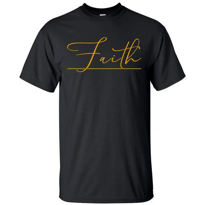 Faith Yellow Christian Tall T-Shirt