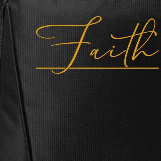 Faith Yellow Christian City Backpack