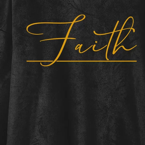 Faith Yellow Christian Hooded Wearable Blanket