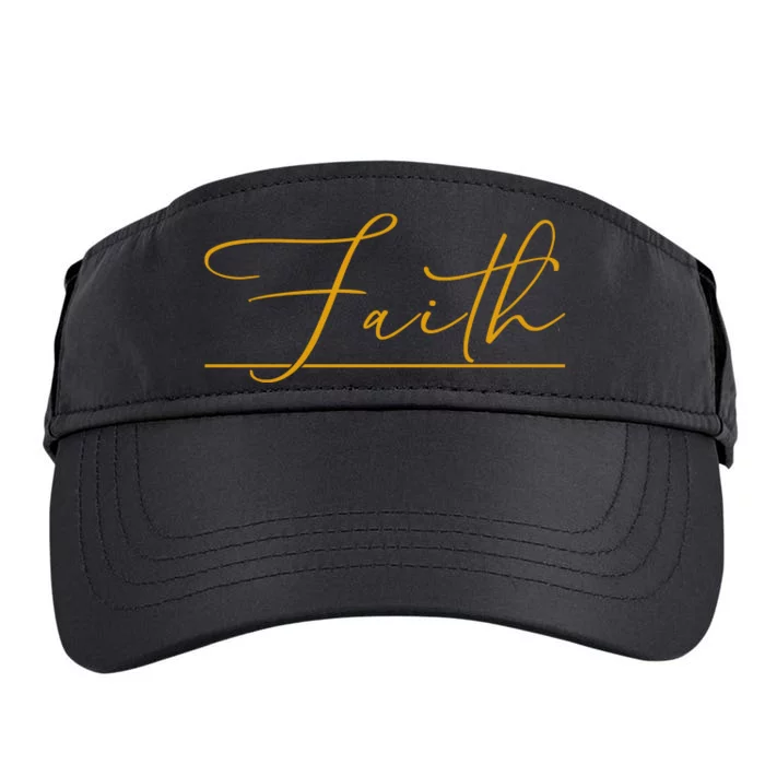 Faith Yellow Christian Adult Drive Performance Visor