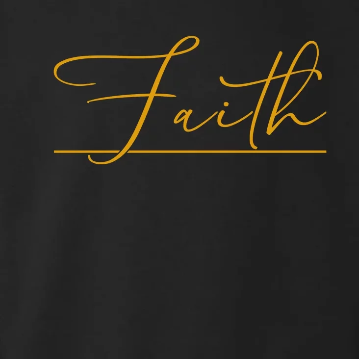 Faith Yellow Christian Toddler Hoodie