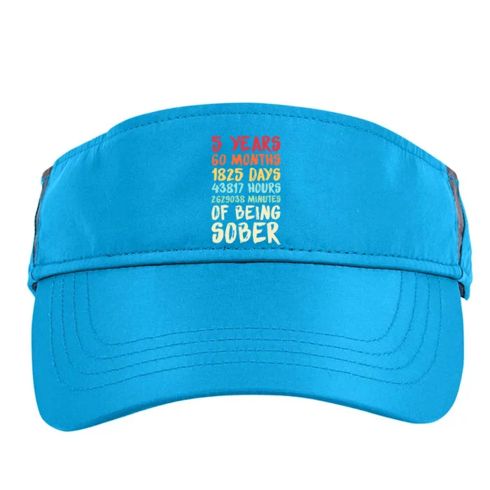 Five Years Clean Addiction Recovery 5 Years Sober Adult Drive Performance Visor