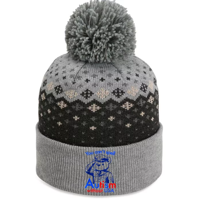 Funny You Cant Spell Autism Without Usa The Baniff Cuffed Pom Beanie