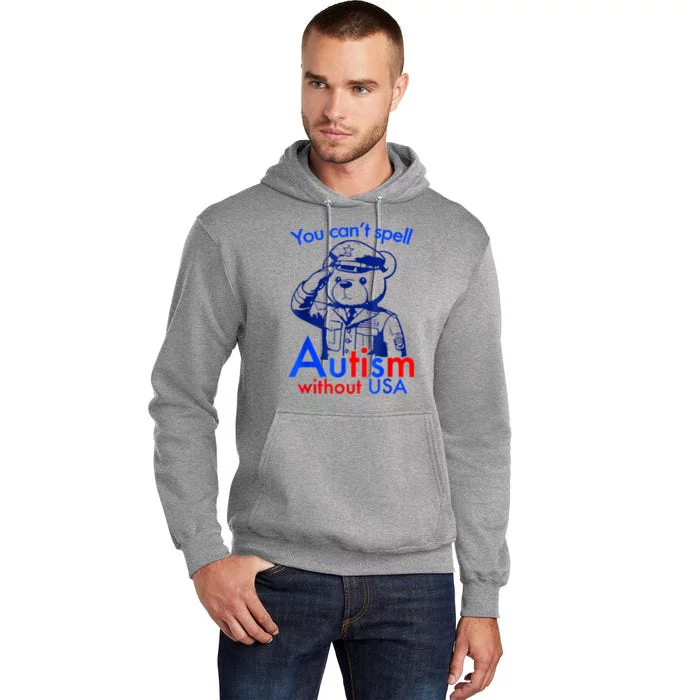 Funny You Cant Spell Autism Without Usa Tall Hoodie